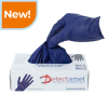 Metal Detectable Nitrile Gloves - Blue Disposable (Box of 100)