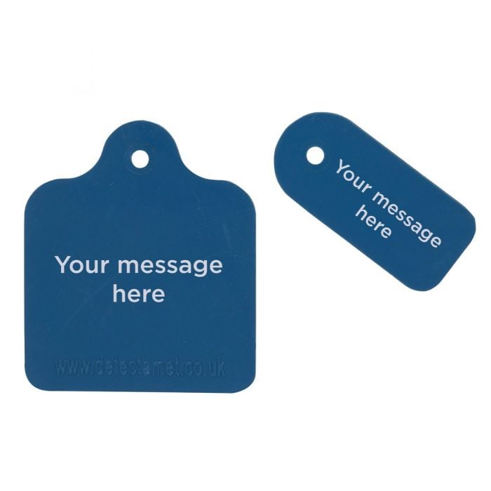 Uxcell Metal Blank Tags Stamping, 30x50mm DIY Engraving Aluminum ID Tags  Blue for Craft, Decoration, Pack of 50