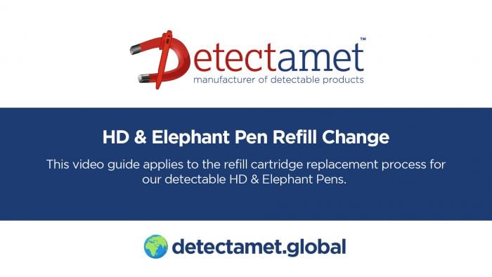 Detectable Elephant Retractable Pens - Fine Tip Ink, Metal Detectable &  X-Ray Visible, Food Factory Pens