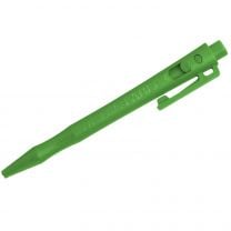 Detectable HD Retractable Pens - Standard Ink (Pack of 50) - Green Ink, Green Housing, Clip