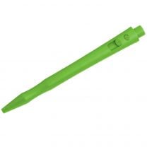Detectable HD Retractable Pens - Standard Ink (Pack of 50) - Green Ink, Green Housing, no Clip