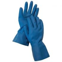 Metal Detectable Natural Rubber Gloves (12 Pair Pack) -  Size 9 - 9.5