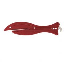 Detectable Safety Knives SK108 with Hook Blade (Pack of 5) - Red