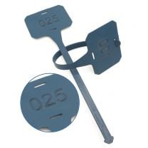 Sequentially Numbered Metal Detectable Looped ID Tags (Pack of 25)